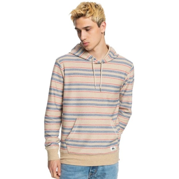 QUICKSILVER THE GREAT OTWAY MEN’S HOODIE IN PLAGE SIZE MEDIUM - Picture 1 of 7